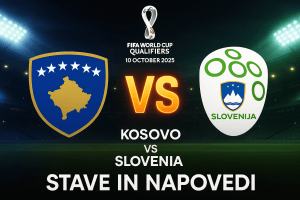 Kosovo – Slovenija: stave in napoved za kvalifikacije za SP 2026