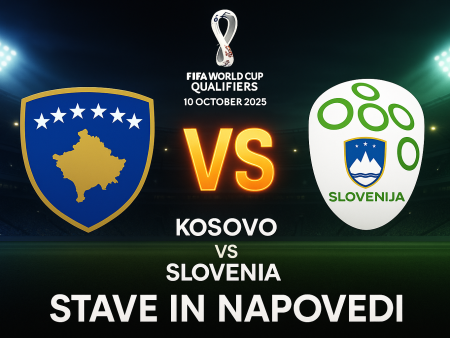 Kosovo – Slovenija (10.10.2025): stave in napoved za kvalifikacije za SP 2026