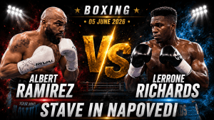Napoved za boj za WBA interim naslov v pol težki kategoriji Albert Ramirez – Lerrone Richards. Analiza borcev, rekordov in stavni nasveti za 5. junij 2026 v Montrealu.