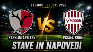 Kashima Antlers – Vissel Kobe (06.06.2026): stave in napoved za J League