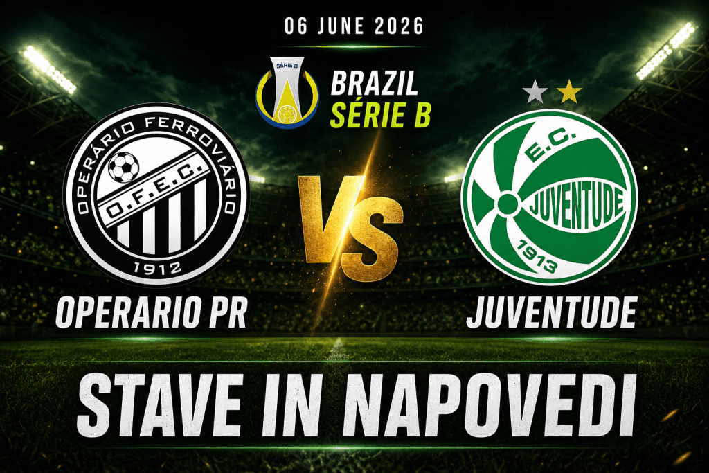 Operario PR – Juventude (06.06.2026): stave in napoved za Brazil Série B