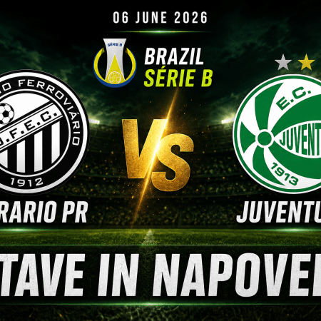 Operario PR – Juventude (06.06.2026): stave in napoved za Brazil Série B