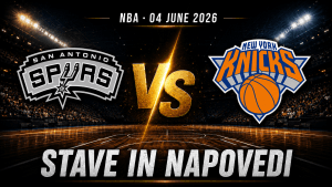 San Antonio Spurs – New York Knicks (04.06.2026): stave in napoved za NBA