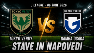 Tokyo Verdy – Gamba Osaka (06.06.2026): stave in napoved za J League